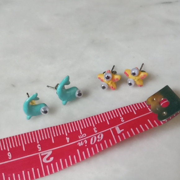 Tiny sea animal earring bundle - Picture 2 of 2